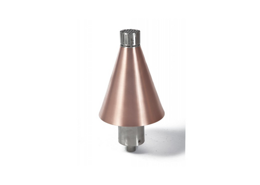 Fire by Design Copper Cone Gas Tiki Torch / Manual Light + Free Cover - The Fire Pit Collection