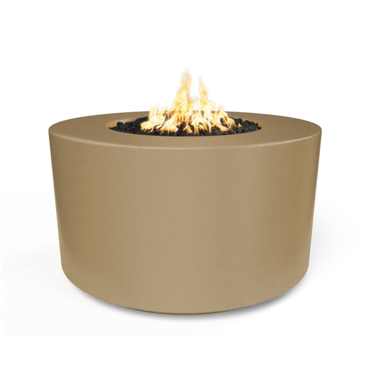 The Outdoor Plus Florence Concrete Fire Pit 46" - 20" Tall + Free Cover