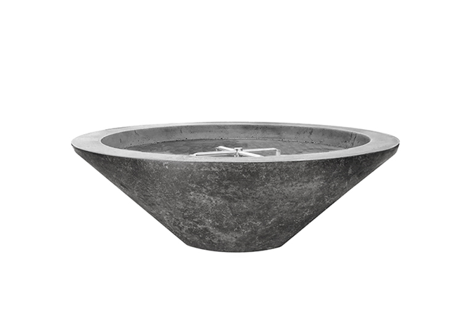 Prism Hardscapes 31" Embarcadero Pedestal Fire Bowl + Free Cover - The Fire Pit Collection