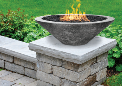 Prism Hardscapes Fire Bowl 31" Embarcadero Pedestal - Free Cover