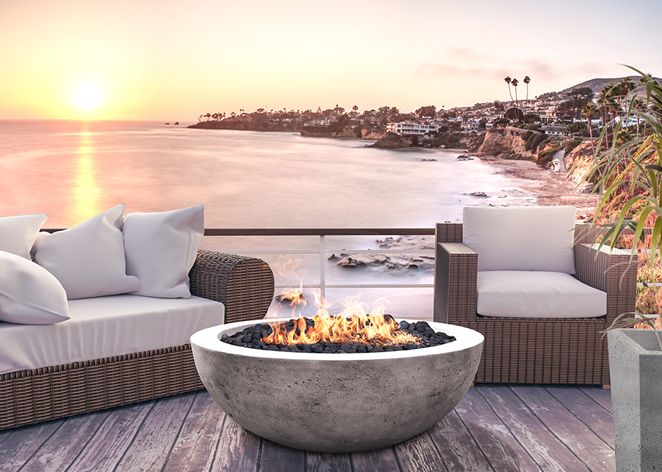 Prism Hardscapes Fire Bowl 48 " Moderno 4 - Free Cover