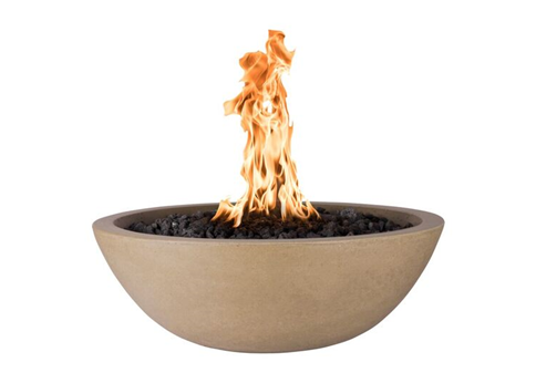 The Outdoor Plus Sedona Concrete Fire Bowl + Free Cover - The Fire Pit Collection