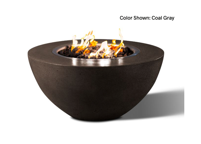 Round Fire Bowl Oasis 34" with Electronic Ignition - Free Cover