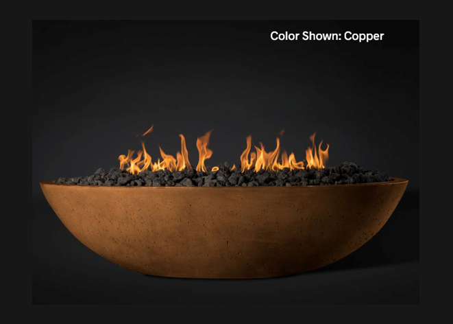 Fire Bowl Oasis: Oval 60" with Match Ignition  - Free Cover