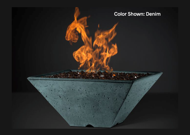 Fire Bowl  Ridgeline: Square with Match Ignition - Free Cover