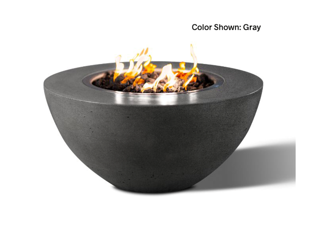 Round Fire Bowl Oasis 34" with Electronic Ignition - Free Cover