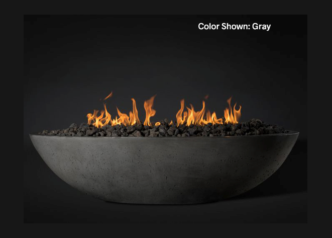 Fire Bowl Oasis: Oval 60" with Match Ignition  - Free Cover