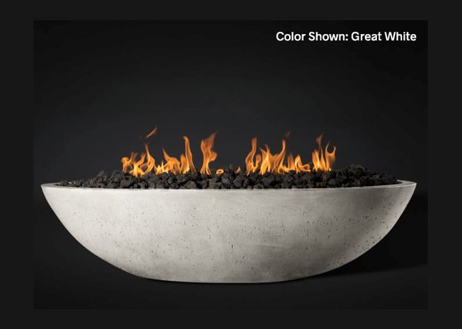 Fire Bowl Oasis: Oval 60" with Electronic Ignition - Free Cover