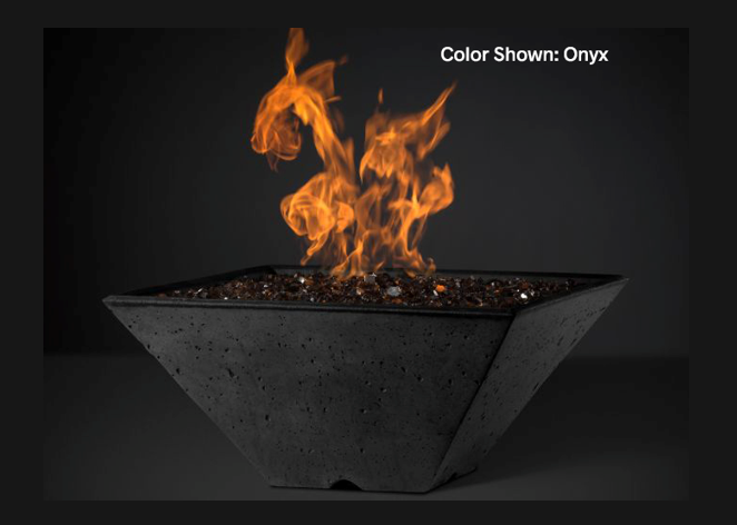 Fire Bowl  Ridgeline: Square with Match Ignition - Free Cover