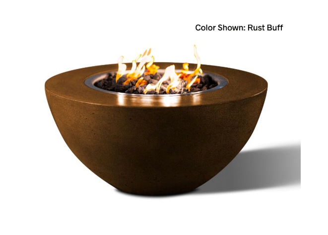 Round Fire Bowl Oasis 34" with Electronic Ignition - Free Cover