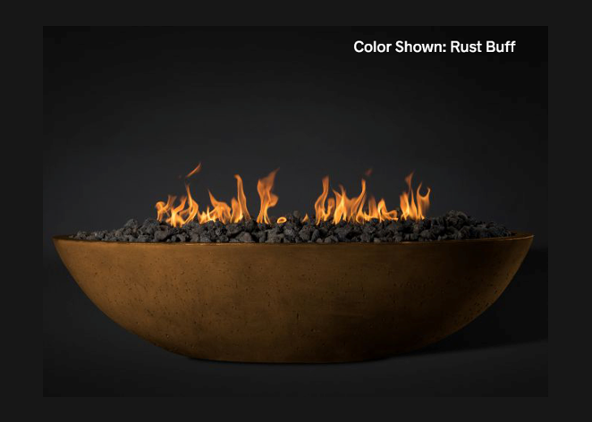 Fire Bowl Oasis: Oval 60" with Match Ignition  - Free Cover