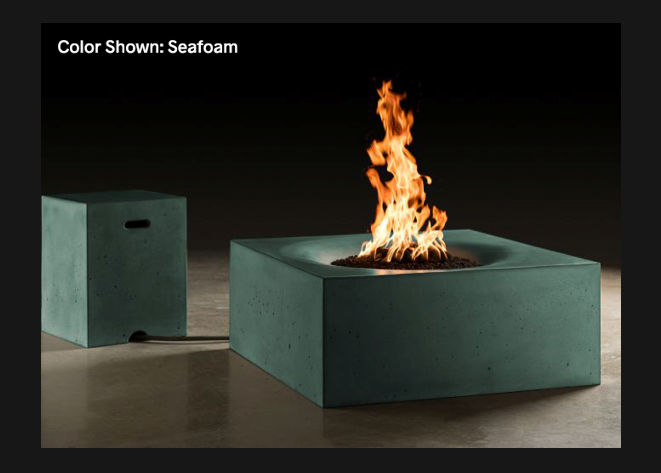 Fire Table Horizon: Square 36" with Match Ignition - Free Cover