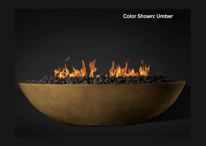 Fire Bowl Oasis: Oval 60" with Match Ignition  - Free Cover