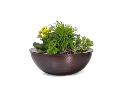 The Outdoor Plus Sedona Copper Planter and Water Bowl