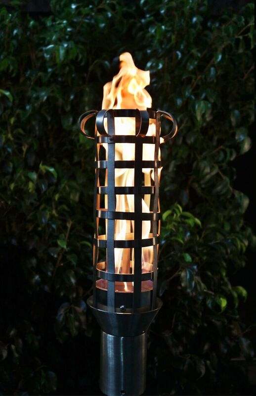 Fire Torch Frame Shop Now Box Weave Fire Torch - Stainless Steel – American Fire Features
