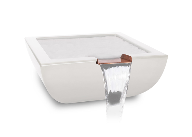 The Outdoor Plus Avalon Concrete Water Bowl + Free Cover - The Fire Pit Collection