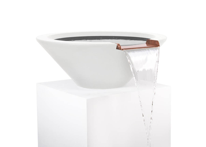 The Outdoor Plus Cazo Concrete Water Bowl + Free Cover - The Fire Pit Collection