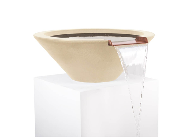 The Outdoor Plus Cazo Concrete Water Bowl + Free Cover - The Fire Pit Collection