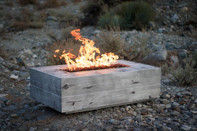 The Outdoor Plus Coronado Wood Grain Fire Pit + Free Cover - The Fire Pit Collection