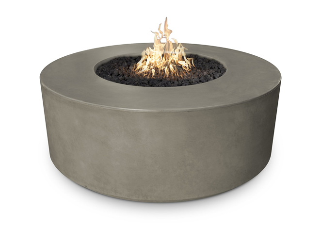 The Outdoor Plus 54" Florence Concrete Fire Pit + Free Cover - The Fire Pit Collection