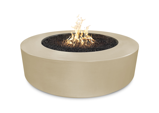 The Outdoor Plus 72" Florence Concrete Fire Pit + Free Cover - The Fire Pit Collection