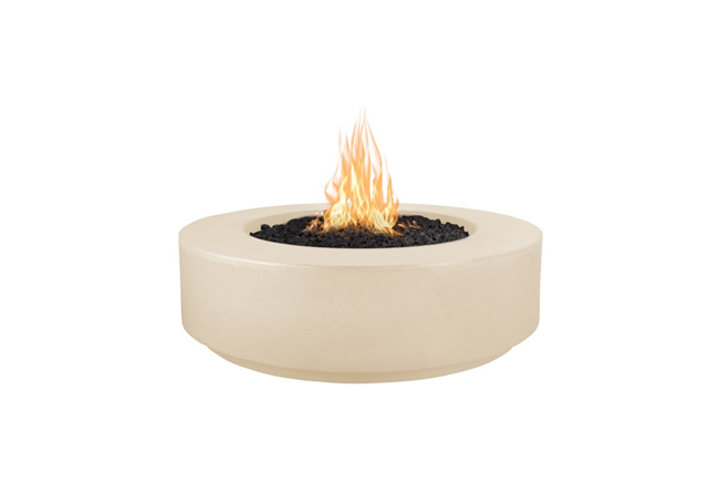 The Outdoor Plus 42" Florence Concrete Fire Pit / 12" Tall+ Free Cover - The Fire Pit Collection