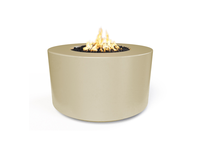 The Outdoor Plus 42" Florence Concrete Fire Table / 24" Tall + Free Cover - The Fire Pit Collection