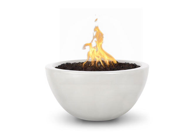 The Outdoor Plus Luna Concrete Fire Bowl + Free Cover - The Fire Pit Collection
