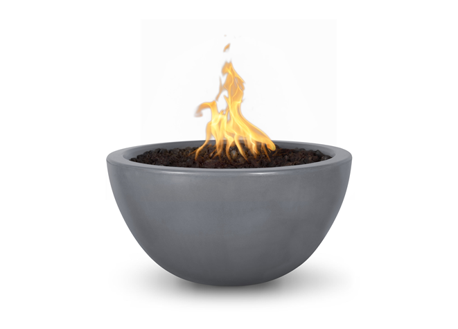 The Outdoor Plus Luna Concrete Fire Bowl + Free Cover - The Fire Pit Collection