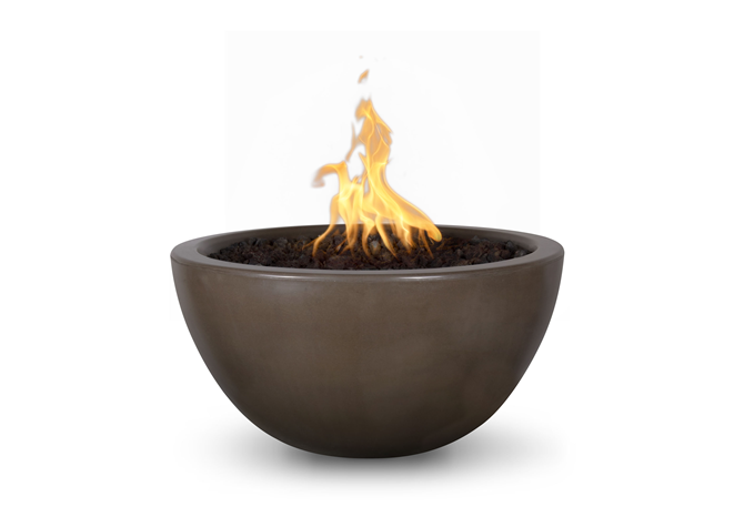 The Outdoor Plus Luna Concrete Fire Bowl + Free Cover - The Fire Pit Collection