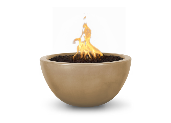 The Outdoor Plus Luna Concrete Fire Bowl + Free Cover - The Fire Pit Collection