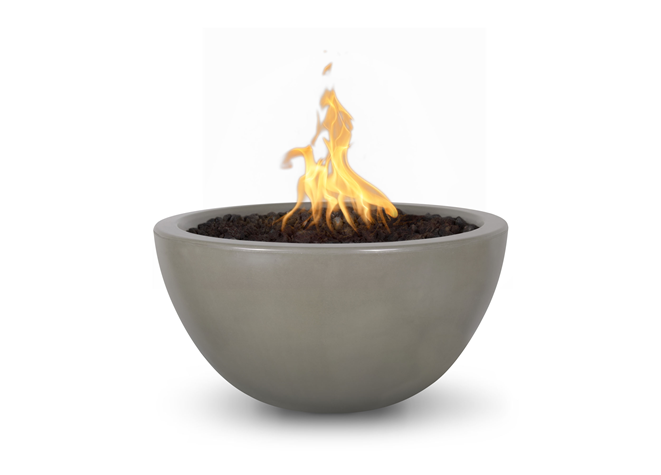 The Outdoor Plus Luna Concrete Fire Bowl + Free Cover - The Fire Pit Collection