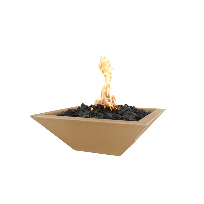 The Outdoor Plus Maya Concrete Fire Bowl + Free Cover - The Fire Pit Collection