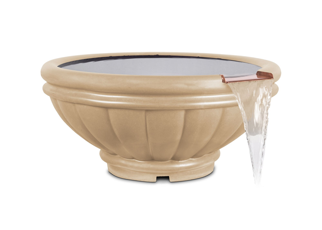 The Outdoor Plus Roma Concrete Water Bowl + Free Cover - The Fire Pit Collection