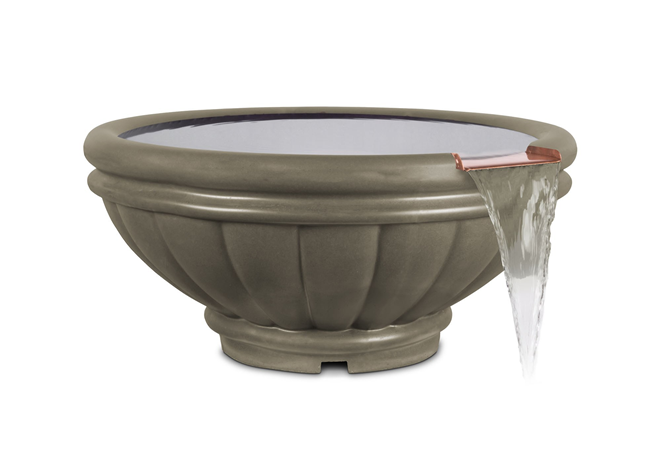 The Outdoor Plus Roma Concrete Water Bowl + Free Cover - The Fire Pit Collection