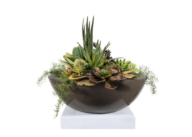 The Outdoor Plus Sedona Concrete Planter Bowl - The Fire Pit Collection