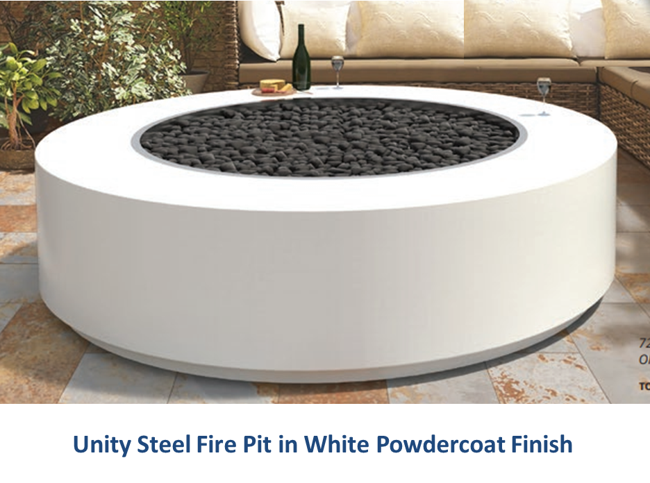 The Outdoor Plus Unity Steel Fire Pit - 18" Tall + Free Cover - The Fire Pit Collection