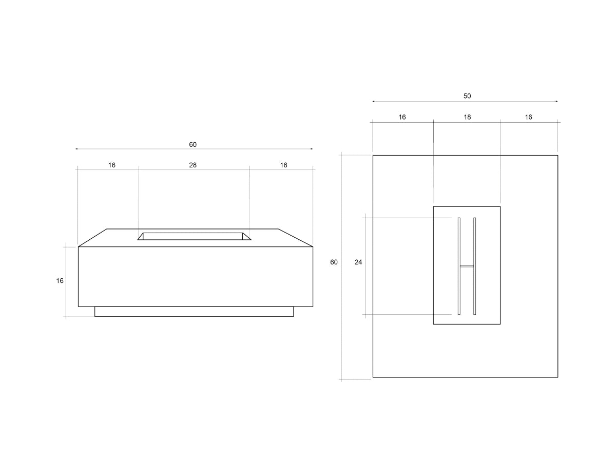 Fire Table Tavola 7 by Prism Hardscapes - Free Cover Included | American Fire Features
