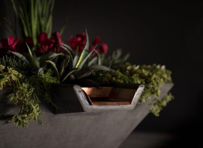 Cascade Square Planter and Water Bowl