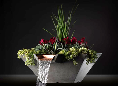 Cascade Square Planter and Water Bowl