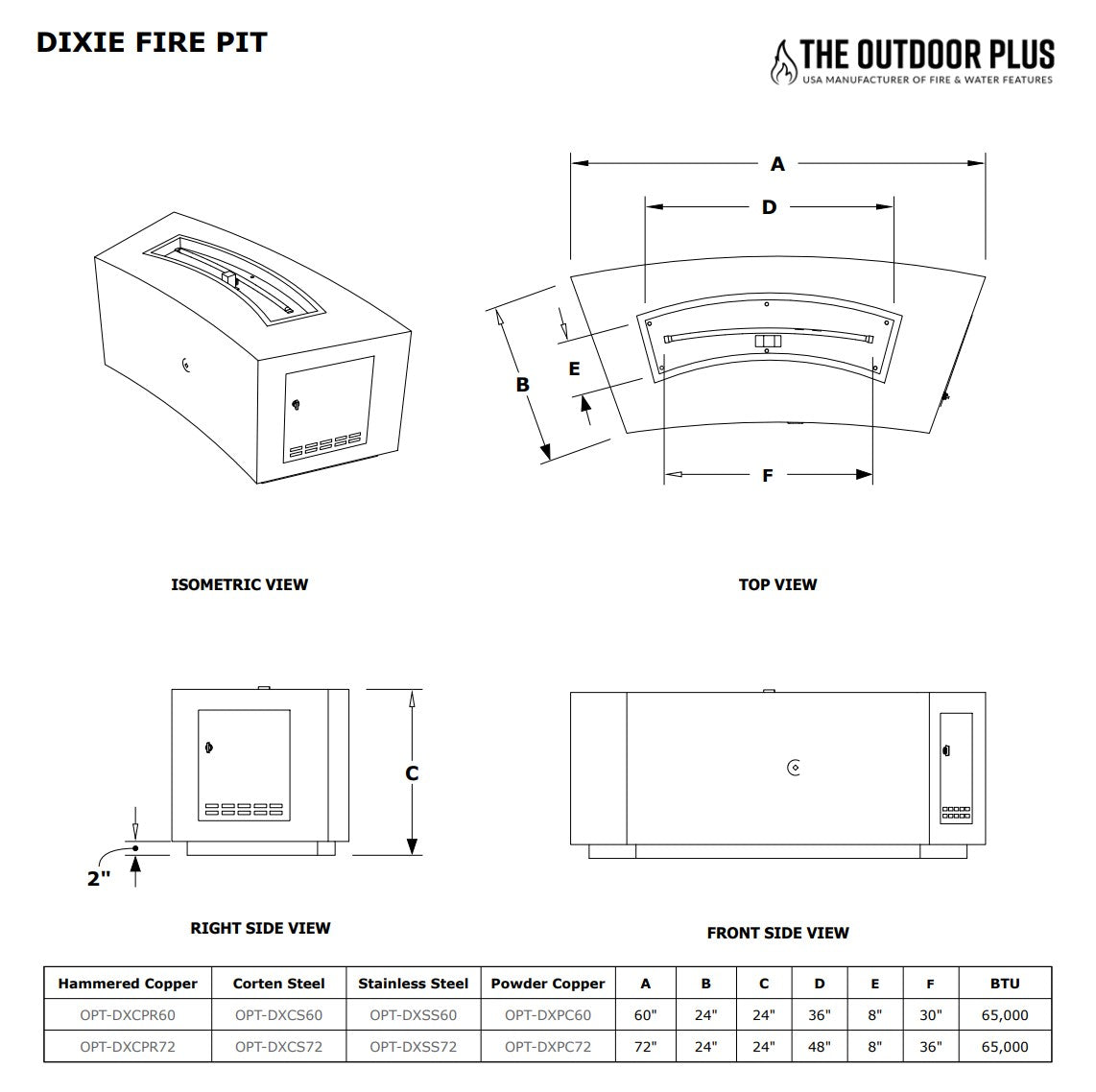 The Outdoor Plus Dixie Fire Pit - Free Cover