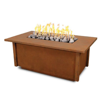 The Outdoor Plus Salinas Metal Fire Table + Free Cover
